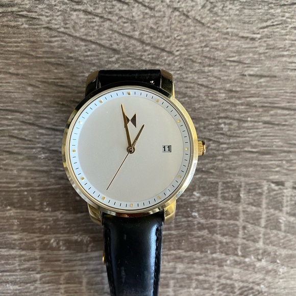 MVMT Black Leather Watch - Picture 3 of 4